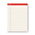 Universal® Colored Perforated Ruled Writing Pads, Letter Size Pad (8.5 x 11.75), Wide/Legal Rule, 50 Ivory 8.5 x 11 Sheets, Dozen (UNV35882)