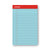 Universal® Colored Perforated Ruled Writing Pads, Narrow Rule, 50 Blue 5 x 8 Sheets, Dozen (UNV35850)