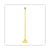 Boardwalk® Quick Change Side-Latch Plastic Mop Head Handle, 60" Aluminum Handle, Yellow (UNS620)