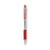 Pilot® EasyTouch Retractable Ballpoint Pen, Fine 0.7mm, Red Ink, Clear Barrel, Dozen (PIL32212)