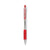 Pilot® EasyTouch Retractable Ballpoint Pen, Medium 1mm, Red Ink, Clear Barrel, Dozen (PIL32222)