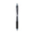 Pentel® EnerGel-X Retractable Gel Pen, 0.5 mm Needle Tip, Black Ink/Barrel, Dozen (PENBLN105A)