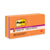 Post-it® Pop-up 3 x 3 Note Refill, 3" x 3", Energy Boost Collection Colors, 90 Sheets/Pad, 10 Pads/Pack (MMMR33010SSAU)
