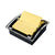 Post-it® Clear Top Pop-up Note Dispenser, 3 x 3 Super Sticky Canary Notes, Black (MMMDS330)