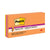 Post-it® Pop-up 3 x 3 Note Refill, 3" x 3", Energy Boost Collection Colors, 90 Sheets/Pad, 6 Pads/Pack (MMMR3306SSUC)