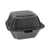 Pactiv Evergreen SmartLock Foam Hinged Containers, Sandwich, 5.75 x 5.75 x 3.25, 1-Compartment, Black, 504/Carton (PCTYHLB06000000)