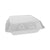 Pactiv Evergreen SmartLock Foam Hinged Containers, Large, 9 x 9.13 x 3.25, 1-Compartment, White, 150/Carton (PCTYHLW09010000)