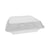 Pactiv Evergreen SmartLock Foam Hinged Containers, X-Large, 9.5 x 10.5 x 3.25, 1-Compartment, White, 250/Carton (PCTYHLW10010000)