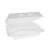Pactiv Evergreen SmartLock Foam Hinged Containers, X-Large, 9.5 x 10.5 x 3.25, 3-Compartment, White, 250/Carton (PCTYHLW10030000)