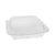 Pactiv Evergreen Foam Hinged Lid Containers, Dual Tab Lock Economy, 8.42 x 8.15 x 3, 1-Compartment, White, 150/Carton (PCTYTD18801ECON)