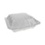 Pactiv Evergreen Foam Hinged Lid Containers, Dual Tab Lock Economy, 9.13 x 9 x 3.25, 3-Compartment, White, 150/Carton (PCTYTD19903ECON)