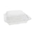 Pactiv Evergreen Foam Hinged Lid Containers, Dual Tab Lock, 9.13 x 9 x 3.25, 1-Compartment, White, 150/Carton (PCTYTD199010000)