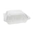 Pactiv Evergreen Foam Hinged Lid Containers, Dual Tab Lock, 9.13 x 9 x 3.25, 3-Compartment, White, 150/Carton (PCTYTD199030000)