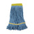 Boardwalk® Super Loop Wet Mop Head, Cotton/Synthetic Fiber, 5" Headband, Small Size, Blue, 12/Carton (UNS501BL)