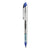 uniball® VISION ELITE Stick Roller Ball Pen, Bold 0.8mm, Blue Ink, White/Blue Barrel (UBC69024)