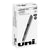 uniball® VISION Stick Roller Ball Pen, Micro 0.5mm, Black Ink, Black/Gray Barrel, Dozen (UBC60106)