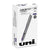 uniball® VISION Stick Roller Ball Pen, Fine 0.7mm, Majestic Purple Ink, Gray Barrel, Dozen (UBC60382)