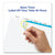 Avery® Print and Apply Index Maker Clear Label Dividers, 5 White Tabs, Letter (AVE11438)