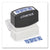 Universal® Message Stamp, for DEPOSIT ONLY, Pre-Inked One-Color, Blue (UNV10056)