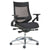 Alera® EB-W Series Pivot Arm Multifunction Mesh Chair, Supports up to 275 lbs, Black Seat/Black Back, Aluminum Base (ALEEBW4213)