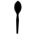 Dixie® Plastic Cutlery, Heavy Mediumweight Teaspoons, Black, 1000/Carton (DIXTM517)