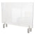 Ghent Clear Partition Extender with Attached Clamp, 29 x 3.88 x 18, Thermoplastic Sheeting (GHEPEC1829A)