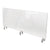 Ghent Clear Partition Extender with Attached Clamp, 48 x 3.88 x 18, Thermoplastic Sheeting (GHEPEC1848A)