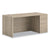 HON® 10500 Series Single Pedestal Desk, Right Pedestal: Box/Box/File, 66" x 30" x 29.5", Kingswood Walnut (HON105897RLKI1)