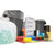 InteplastPitt High-Density Interleaved Commercial Can Liners, 60 gal, 12 microns, 38" x 60", Black, 200/Carton (IBSS386012K)