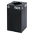 Safco® Public Square Plastic-Recycling Container, Square, Steel, 25 gal, Black (SAF2981BL)