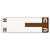Smead™ AlphaZ Color-Coded First Letter Combo Alpha Labels, H/U, 1.16 x 3.63, Dark Brown/White, 5/Sheet, 20 Sheets/Pack (SMD67159)