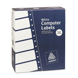 Avery Dot Matrix Printer White Mailing Labels