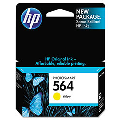 Hewlett Packard Cb320wn140 Hp 564 Yellow Ink Cartridge (cb320wn-140)