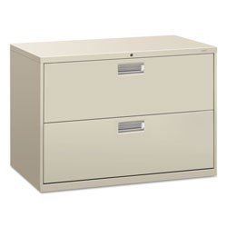 Hon 600 Series Two-Drawer Lateral File, 42w x 18d x 28h, Light Gray