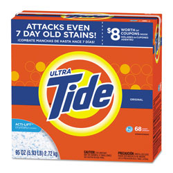 Tide Powder Laundry Detergent, High Efficiency Compatible, Original Scent, 95 oz. Box (68 loads), 3/Case, 204 Loads Total