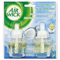 Air Wick Scented Oil Twin Refill, Serene Coconut Breeze, 2 ea
