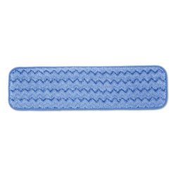 Rubbermaid Fgq41000bl00 Microfiber Damp Pad,18 In, blue 3ccw8