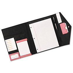 Rolodex Card Files and Accessories Envelope Pad Folio, Resilient Pink