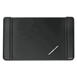 Artistic Office Products Sagamore Desk Pad w/Flip-Open Side Panels, 36 x 20, Black