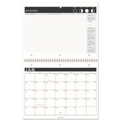 At-A-Glance Contemporary Small Monthly Desk/Wall Calendar, 11 x 8 1/2, 2022