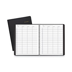 At-A-Glance Four-Person Group Undated Daily Appointment Book, 10.88 x 8.5, Black Cover, 12-Month (Jan to Dec): Undated