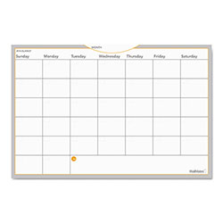 At-A-Glance WallMates Self-Adhesive Dry Erase Monthly Planning Surfaces, 36 x 24, White/Gray/Orange Sheets, Undated