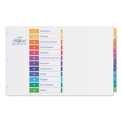 Avery Customizable TOC Ready Index Multicolor Dividers, 12-Tab, 11 x 17