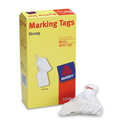 Avery Medium-Weight White Marking Tags, 1 3/4 x 1 3/32, 1,000/Box