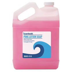 Boardwalk Mild Cleansing Pink Lotion Soap, Floral-Lavender, Liquid, 1 gal Bottle, 4/Carton