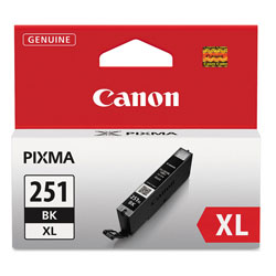 Canon 6448B001 (CLI-251XL) ChromaLife100+ High-Yield Ink, 5530 Page-Yield, Black