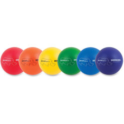 CH Rhino Skin Dodge Ball Set, 7" Diameter, Assorted, 6 Balls/Set