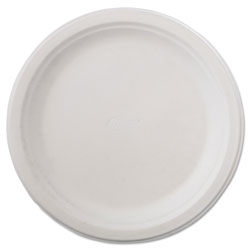 Chinet Classic Paper Dinnerware, Plate, 9 3/4" dia, White, 125/Pack, 4 Packs/Carton