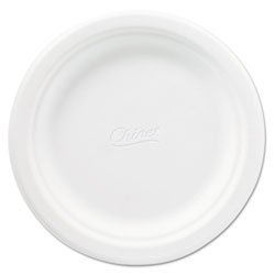 Chinet Classic Paper Plates, 6 3/4 Inches, White, Round, 125/Pack