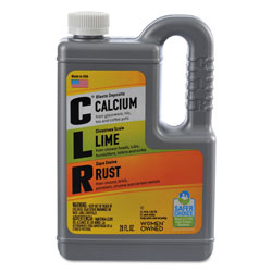CLR Calcium, Lime and Rust Remover, 28 oz Bottle, 12/Carton